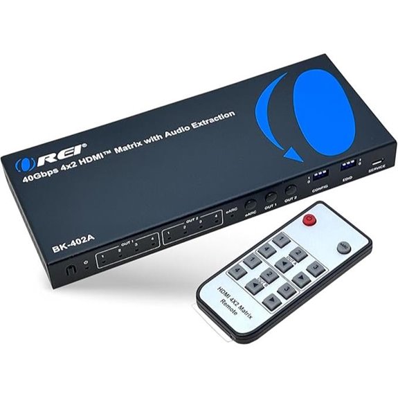 OREI 8K HDMI Matrix Switcher with Audio Extractor