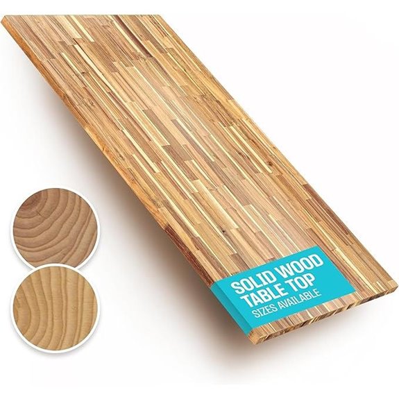 Solid Wood Acacia Desk Top for Standing Desks and Workstations