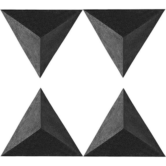 4 Pack Acoustic Bass Traps for Home Studio