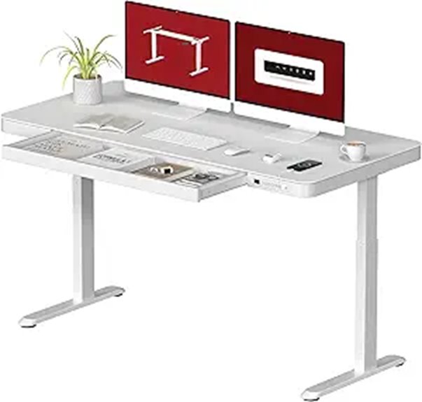 Electric Standing Desk with Storage and USB Ports