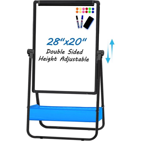 Double-Sided Adjustable Whiteboard with Stand