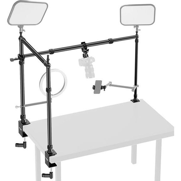 NEEWER Overhead Camera Mount with Dual Ball Head