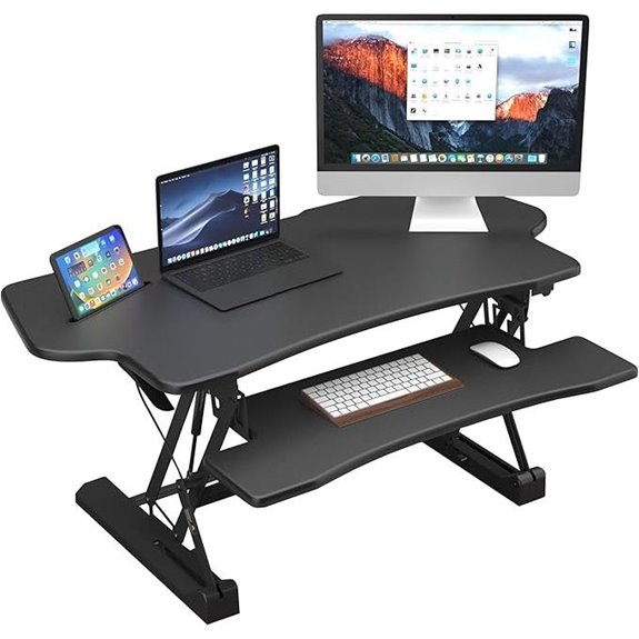 Mount-It! 48 Standing Desk Converter with Dual Gas Springs