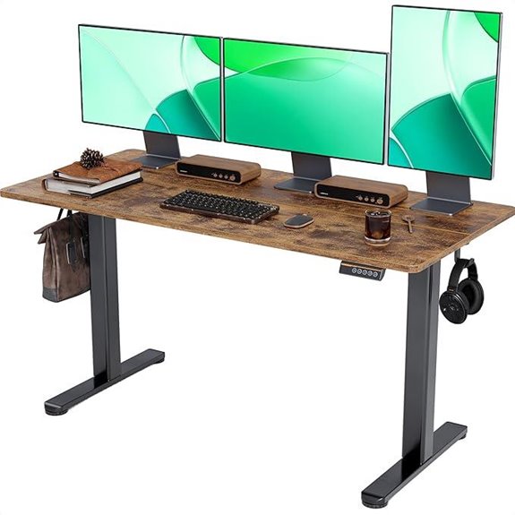 Claiks Adjustable Electric Standing Desk with Splice Board