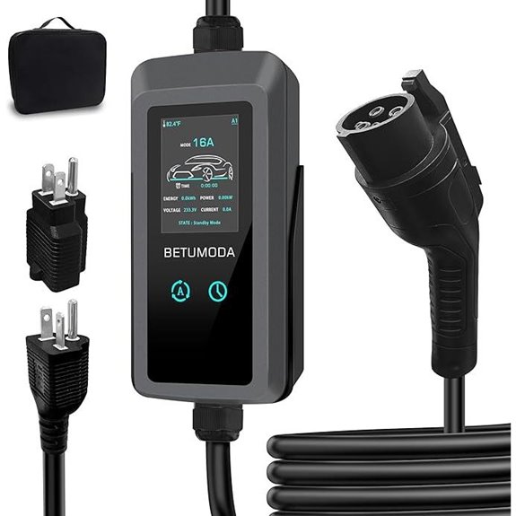 Level 1 & 2 EV Charger with Adjustable Current