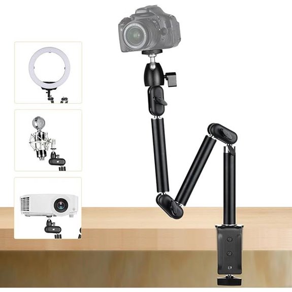 TARION Overhead Camera Desk Mount with Articulating Arm