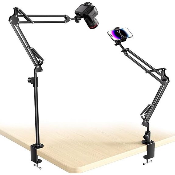 UBeesize Adjustable Overhead Camera Mount with Phone