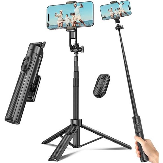 Extendable Selfie Stick Tripod with Remote for Phones