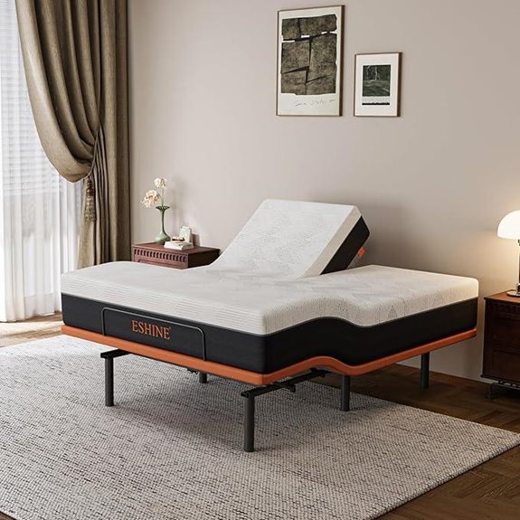 Split Queen Adjustable Bed Frame with Mattress