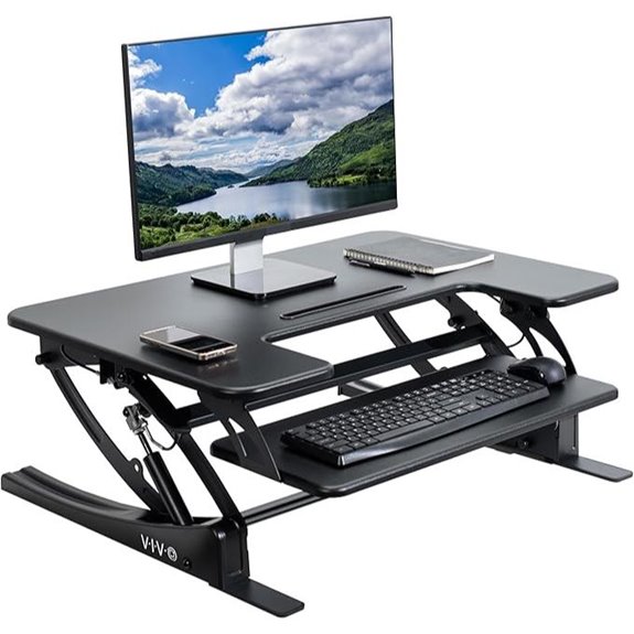 VIVO 32 Adjustable Sit-Stand Desk Converter