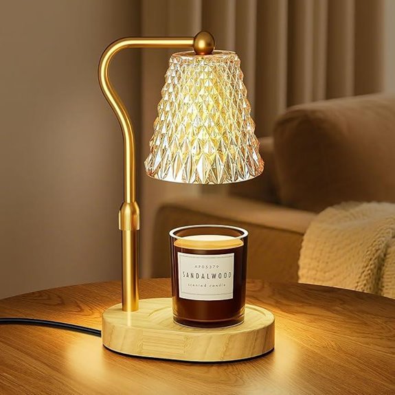 Candle Warmer Lamp with Timer and Adjustable Height