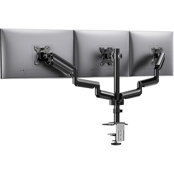 HUANUO Triple Monitor Mount for 13-27 inch Screens