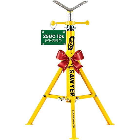 Sawyer Folding V Head Pipe Stand Adjustable Height