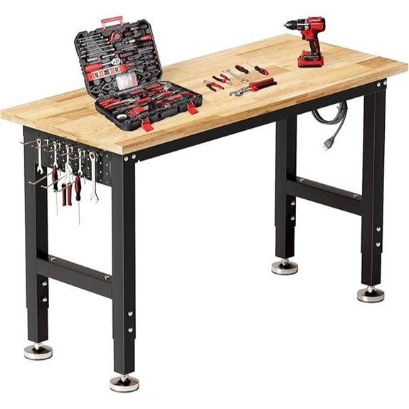 TLGREEN 60 Adjustable Work Bench with Power Outlet