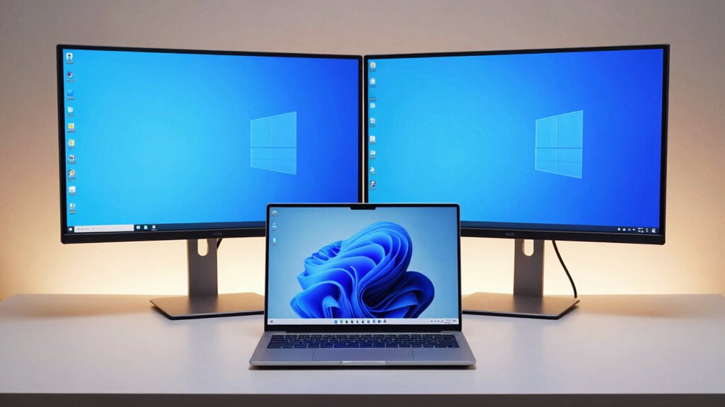 affordable dual screen laptop monitors