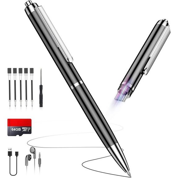 Voice Recorder with AI Noise Reduction and 64GB Storage