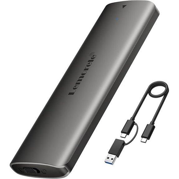 Aluminum M.2 NVMe Enclosure with USB 3.2 Gen2