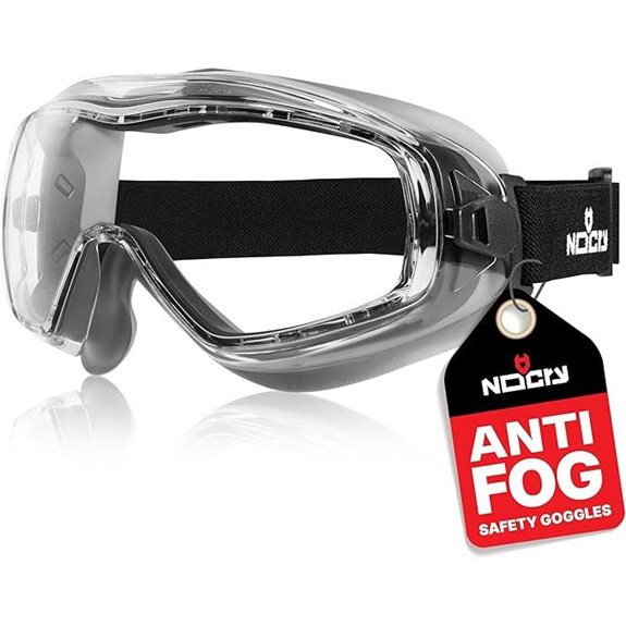NoCry Anti-Fog ANSI Safety Goggles with Adjustable Band