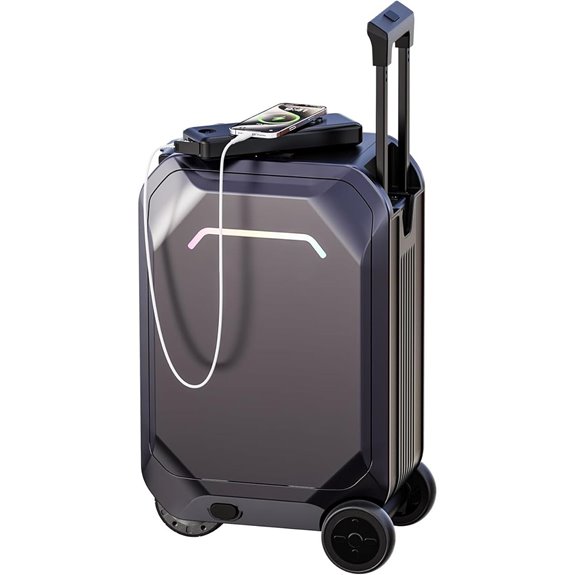 Smart Rideable Luggage 22-Inch App-Controlled Carry-On