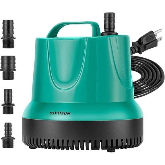 VIVOSUN 1150GPH Submersible Pump for Aquariums