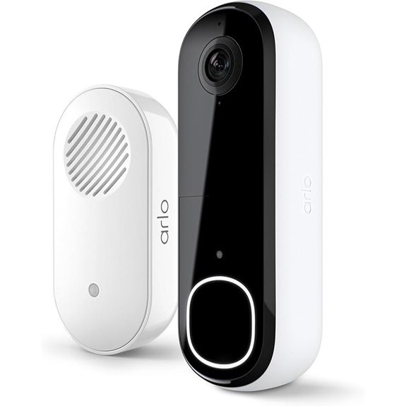 Arlo Video Doorbell 2K + Chime 2 with Recognition