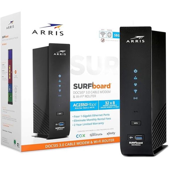 ARRIS SBG7600AC2 Cable Modem Router with WiFi