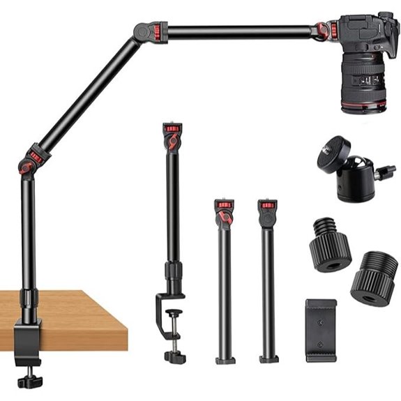 Overhead Camera Mount with Articulating Arm and Clamp
