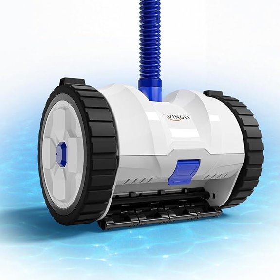 VINGLI Automatic Pool Vacuum Cleaner with Tangle-Free Hose