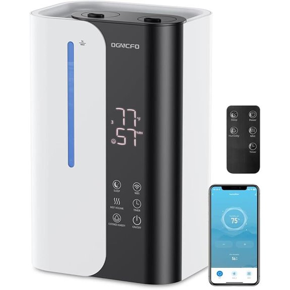 Cool Mist Humidifier for Bedroom Plants & Baby