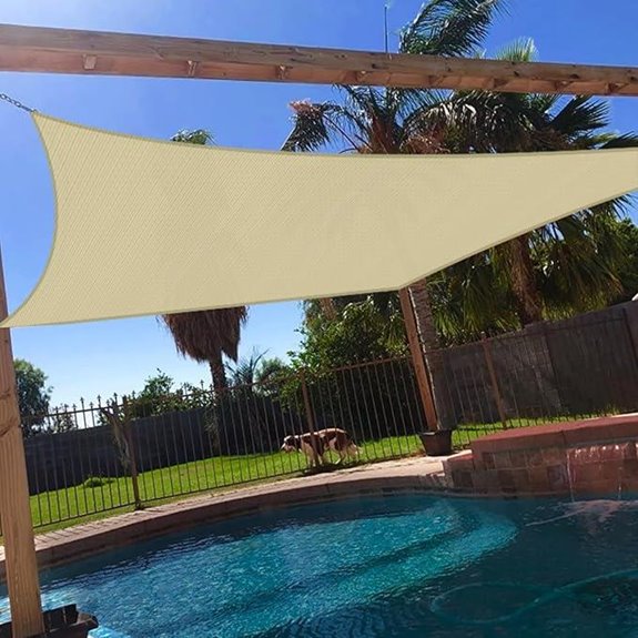 Windscreen4less 16x20 Sun Shade Sail Canopy (Beige)