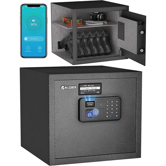 Billconch Smart Gun Safe with Biometric & App Access