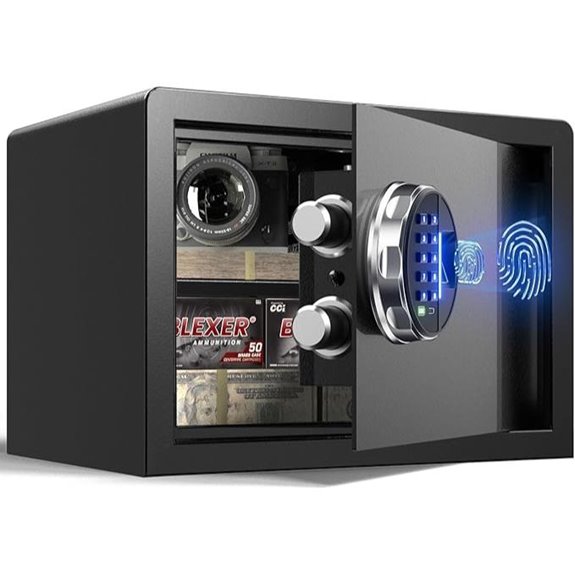 Grimtron Biometric Safe with Fingerprint and LED Light