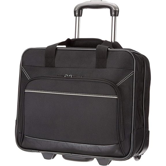 Amazon Basics Rolling Laptop Case 15.6 in Black