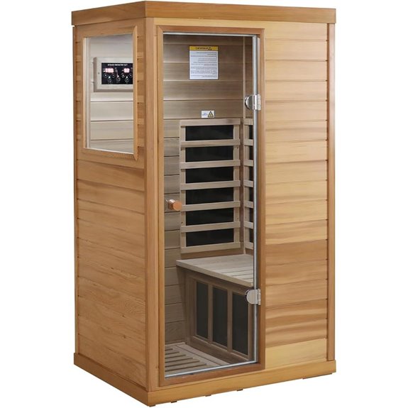 Infrared Sauna with Bluetooth and LED Lighting
