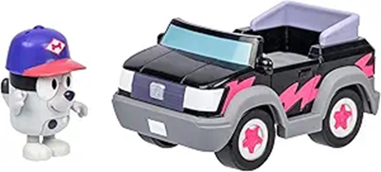 Bluey Pizza Girl Toy Vehicle with Muffin Figurine