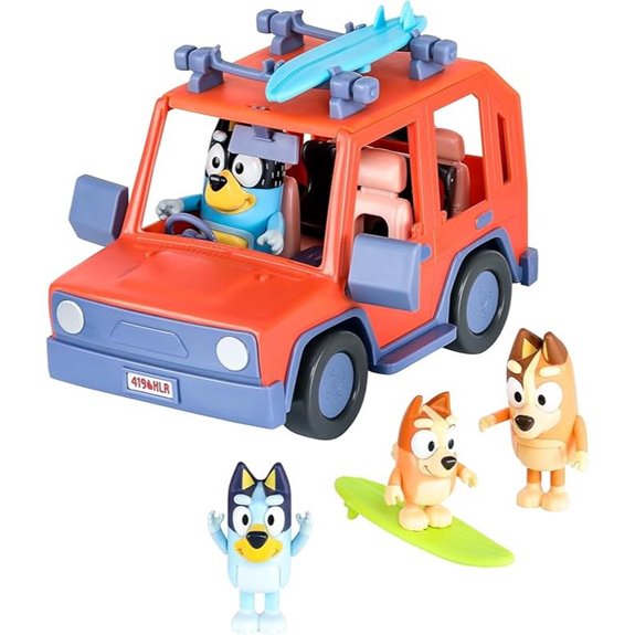 Bluey Heeler 4WD Toy Car Set for Kids