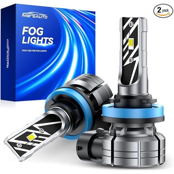 Marsauto H11/H16/H8 LED Fog Light Bulbs (14,000LM)