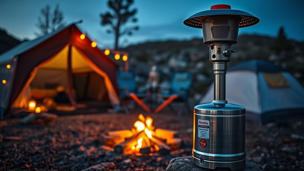 camping heater safety features