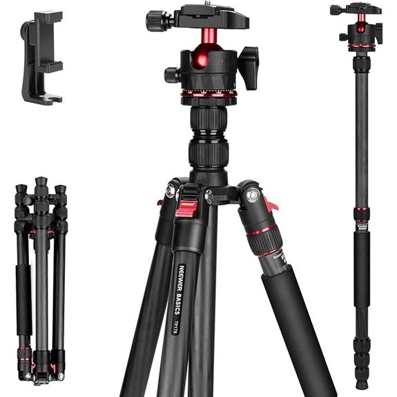 NEEWER Carbon Fiber Tripod & Monopod for Cameras