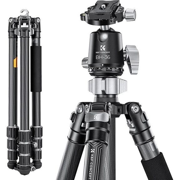 K&F Concept X-Series 68 Carbon Tripod with Ball Head