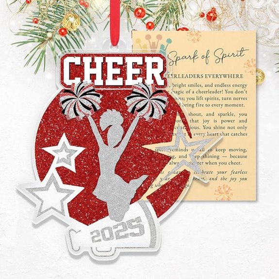 Cheerleader Christmas Ornament Gifts for Girls and Teens