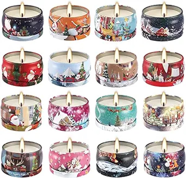 16-Pack Christmas Scented Candles Gift Set