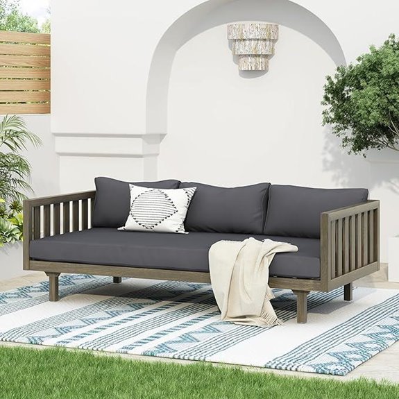 Christopher Knight Claremont Outdoor 3-Seater Daybed