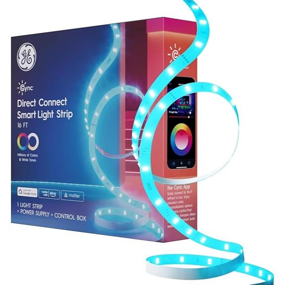 GE Cync Smart LED Strip Light Color Changing 16 Feet
