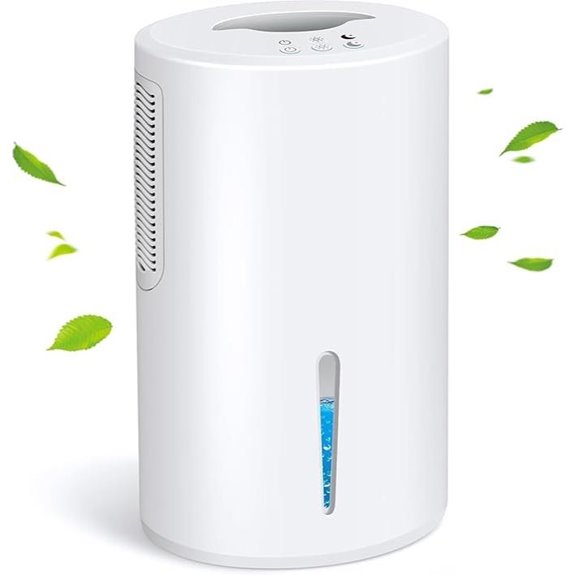 Small Dehumidifier with 68oz Tank & Auto Shutoff