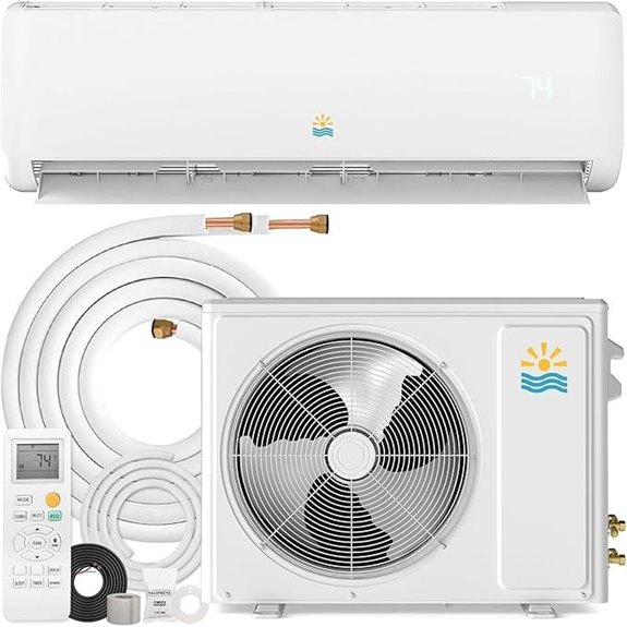 Mini Split AC/Heating System with Heat Pump