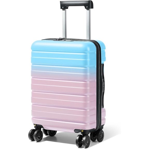 Lekesky 16-Inch Underseat Carry-On Luggage with TSA