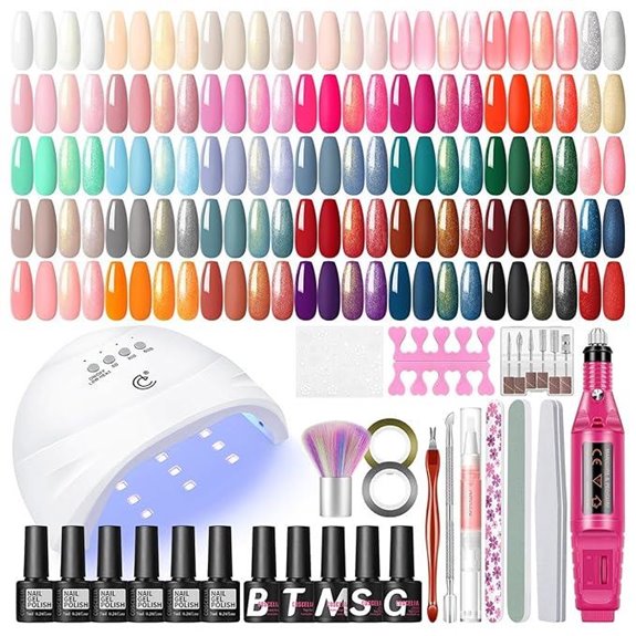 COSCELIA 53-Piece Gel Nail Polish Kit with UV Light