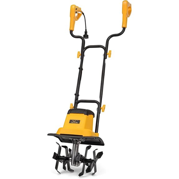 Electric Garden Tiller with 8.5A 12-Inch Corded Power