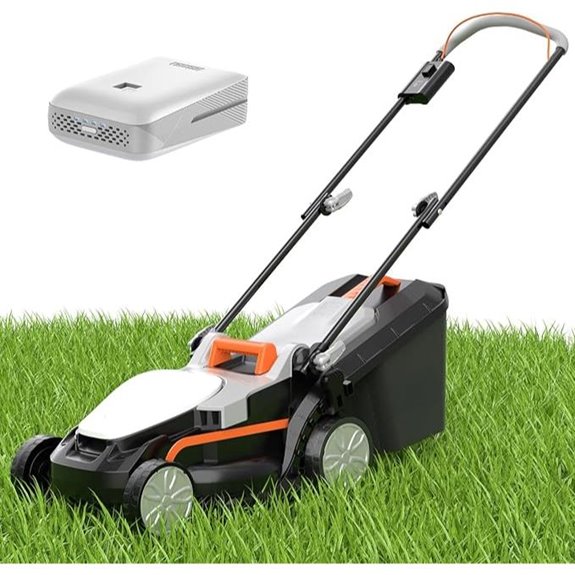 Litheli Cordless Lawn Mower with 13.2-inch Cut